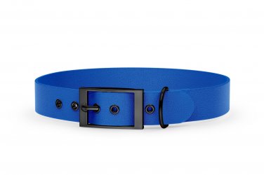 Abenteuerhalsband für Hunde: Blau mit Schwarz