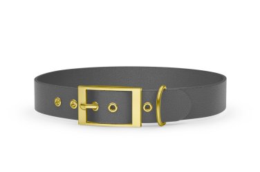 Abenteuerhalsband für Hunde: Grau mit Gold