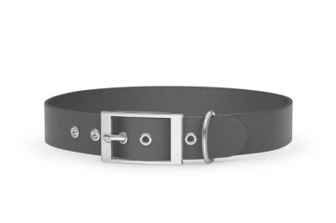 Abenteuerhalsband für Hunde: Grau mit Silber