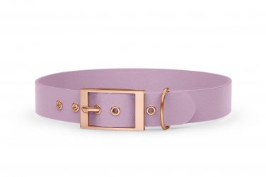 Abenteuerhalsband für Hunde: Flieder mit Rosegold