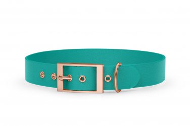 Abenteuerhalsband für Hunde: Pastellgrün mit Rosegold