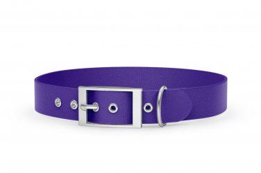 Abenteuerhalsband für Hunde: Violett mit Silber