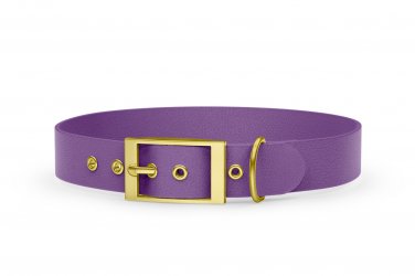 Abenteuerhalsband für Hunde: Purpur mit Gold