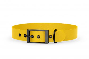 Abenteuerhalsband für Hunde: Gelb mit Schwarz