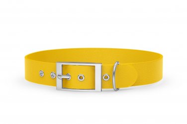 Abenteuerhalsband für Hunde: Gelb mit Silber
