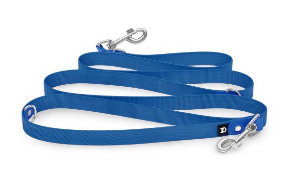 Reduzierte Hundeleine: Blau und Blau mit Silber-Komponenten